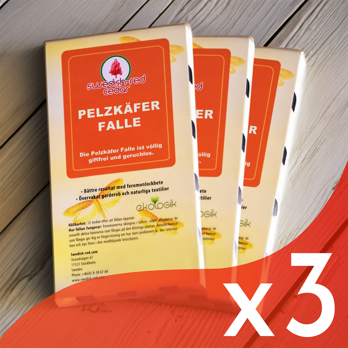 Pelzkäfer Falle (3er Pack)