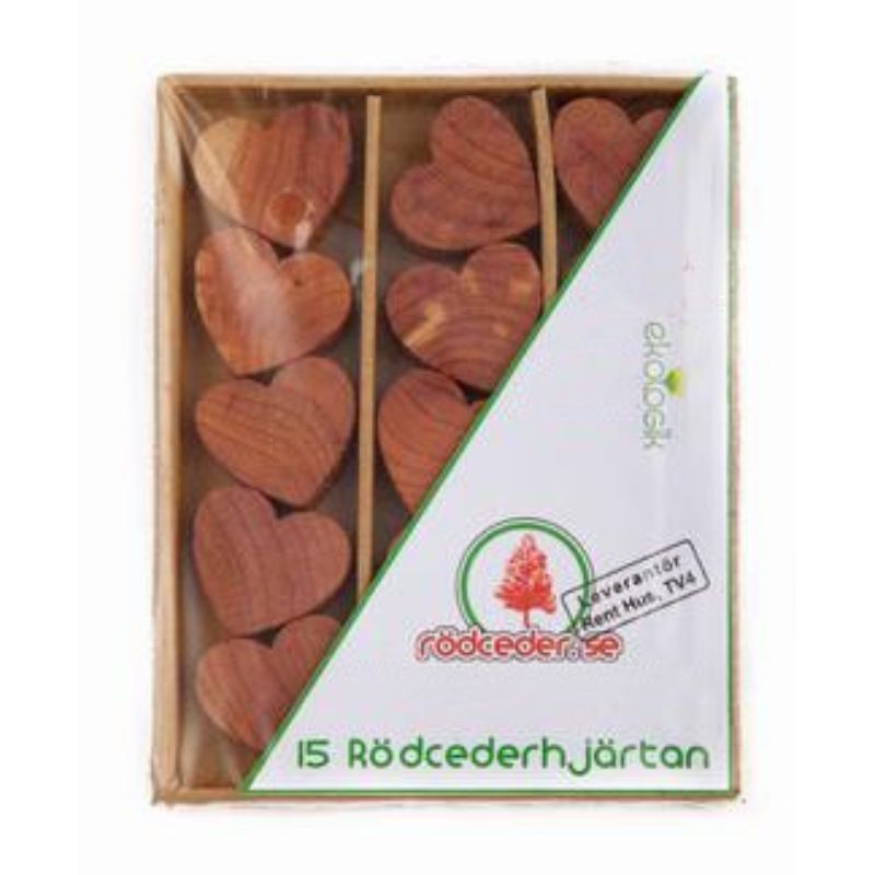 Swedish Red Cedar - Schädlingsherzen 15 Stück